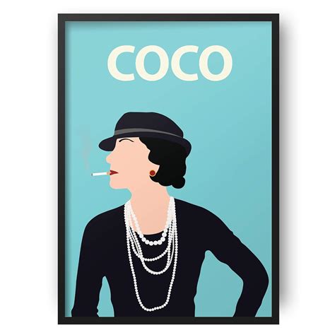 coco chanel poster print.